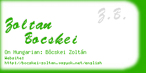 zoltan bocskei business card